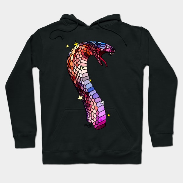 Karyn the Snake Hoodie by Kelly Louise Art